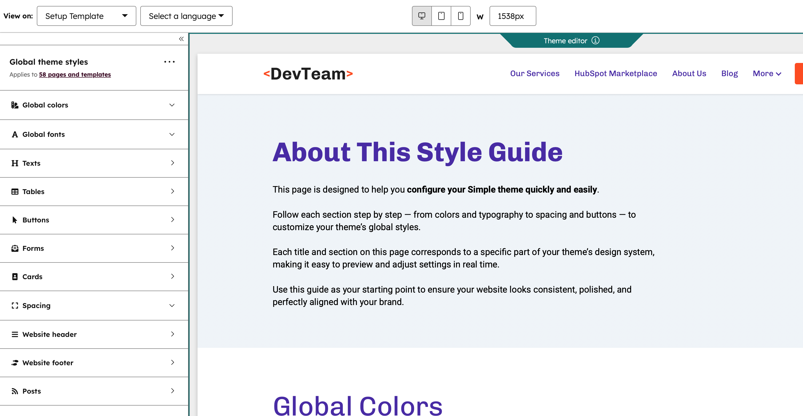 Easily Change HubSpot Theme Settings Without Code