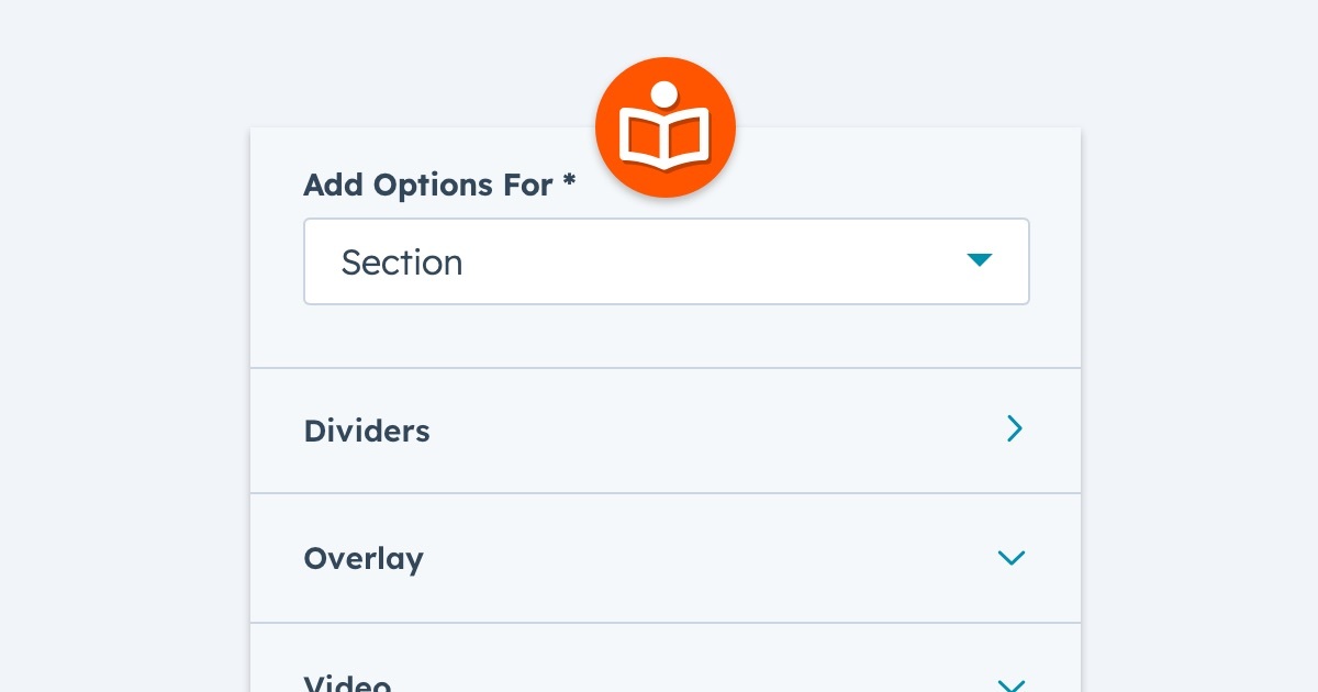 Extra Settings for HubSpot Section Module