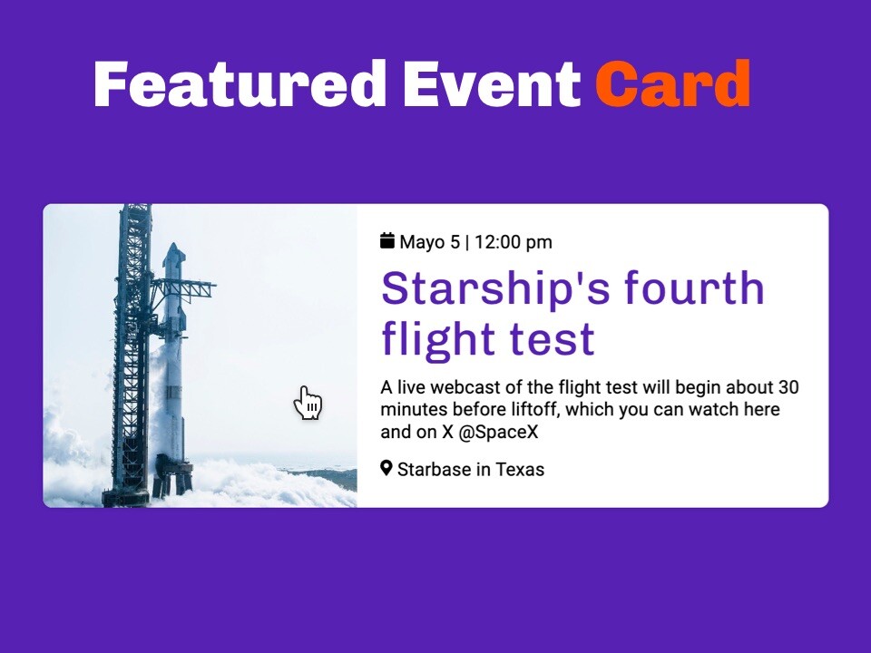 Featured event card