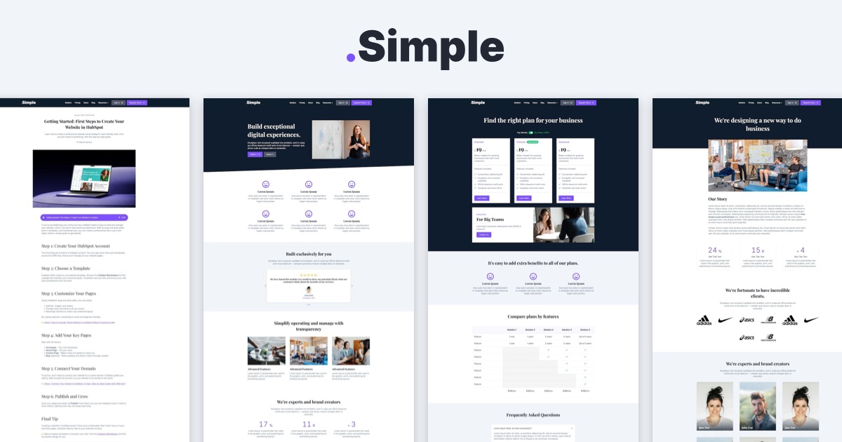 Simple: Free HubSpot CMS Theme for Fast Website Launches