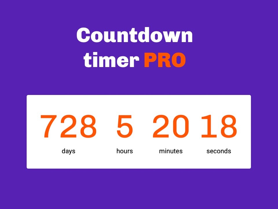Countdown timer pro